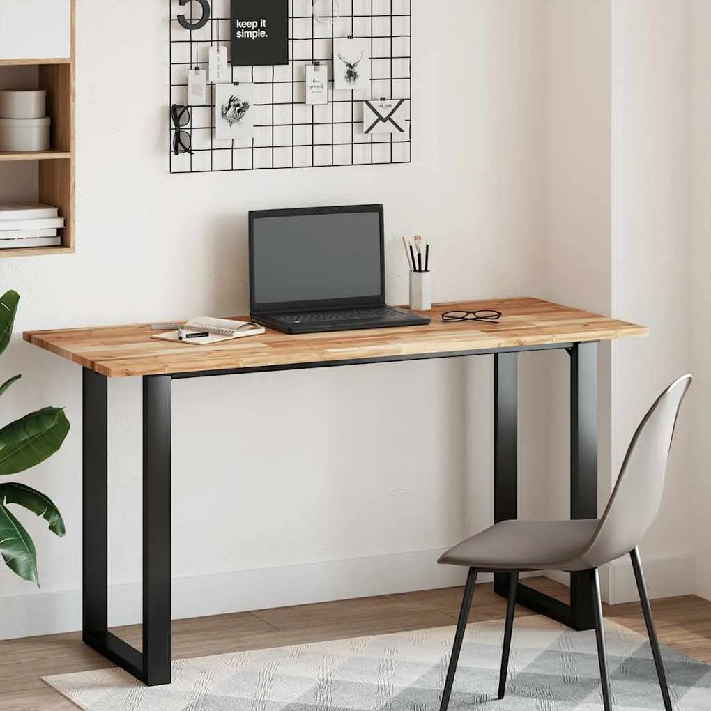 vidaXL Επιφάνεια Γραφείου Ορθογώνια 140x60x2 εκ. Μασίφ Ξύλο Ακακίας