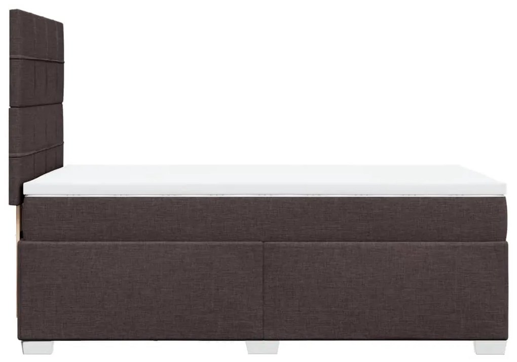 ΚΡΕΒΑΤΙ BOXSPRING ΜΕ ΣΤΡΩΜΑ ΣΚΟΥΡΟ ΚΑΦΕ 90X200 ΕΚ. ΥΦΑΣΜΑΤΙΝΟ 3290374