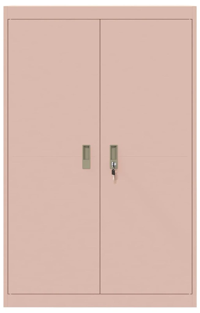 vidaXL Ντουλάπι αποθήκευσης με αποθήκευση 2 pcs Ροζ 90 x 40 x 140 cm