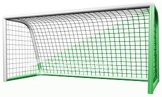 Δίχτυα Ποδοσφαίρου Ολ. Τύπου Minerva 7.5x2.5m 4.5mm Μάτι Εξάγωνο 4501D White/Green