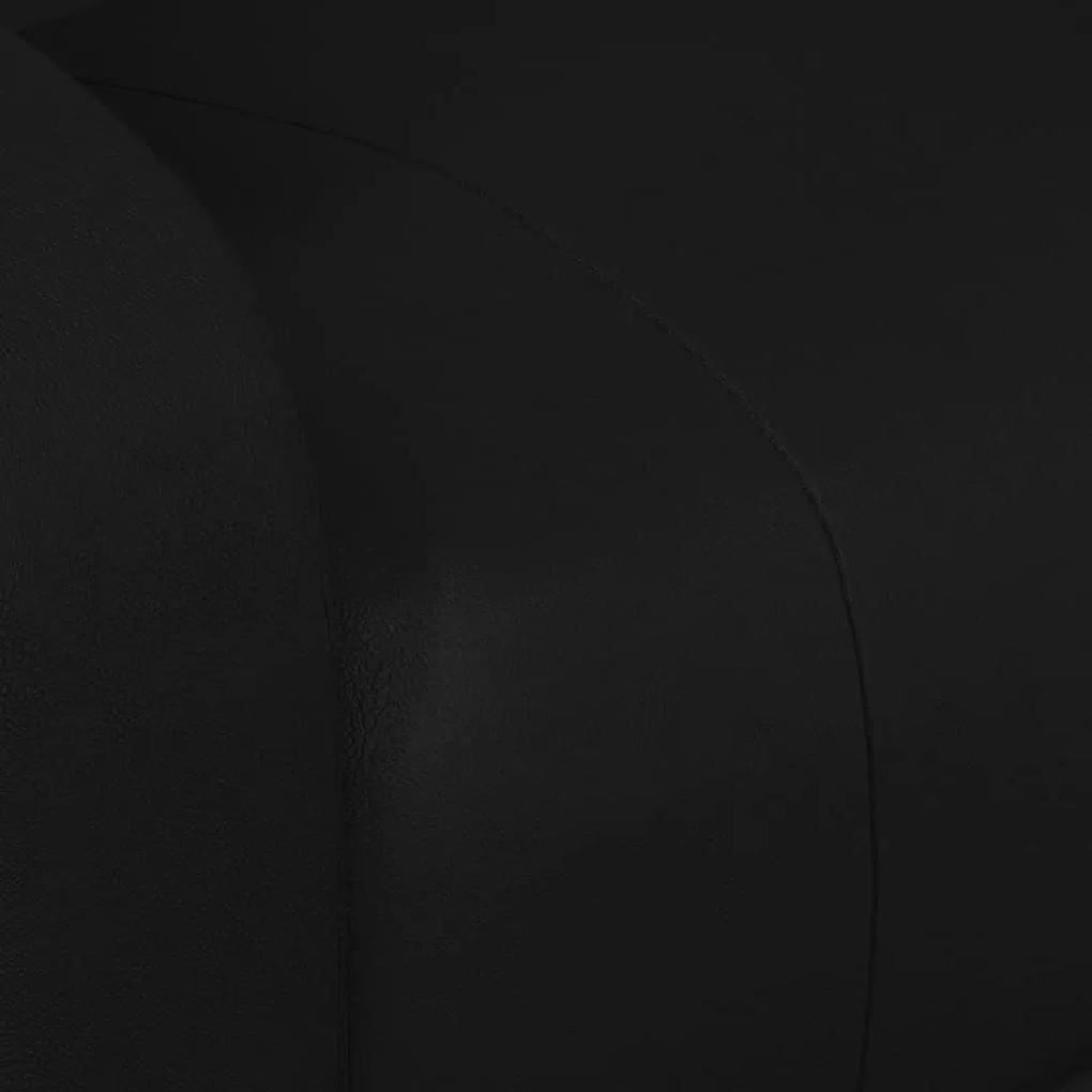 Πολυθρόνα με Ανύψωση Μαύρη από Συνθετικό Δέρμα - Μαύρο