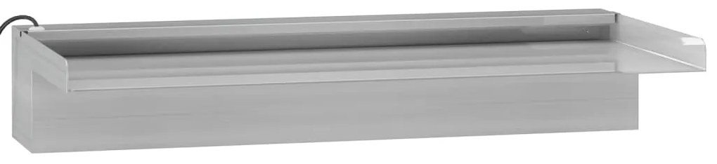 vidaXL Σιντριβάνι Καταρράκτης Πισίνας με RGB LED 45 εκ Ανοξειδ. Ατσάλι