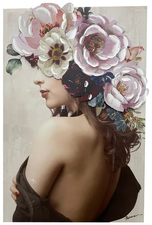 Πίνακας σε καμβά Bezira Inart 60x3x90εκ