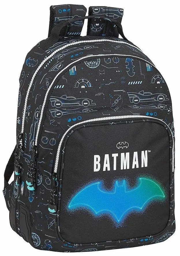 Tσάντα σχολική διπλή Batman 42εκ SAFTA