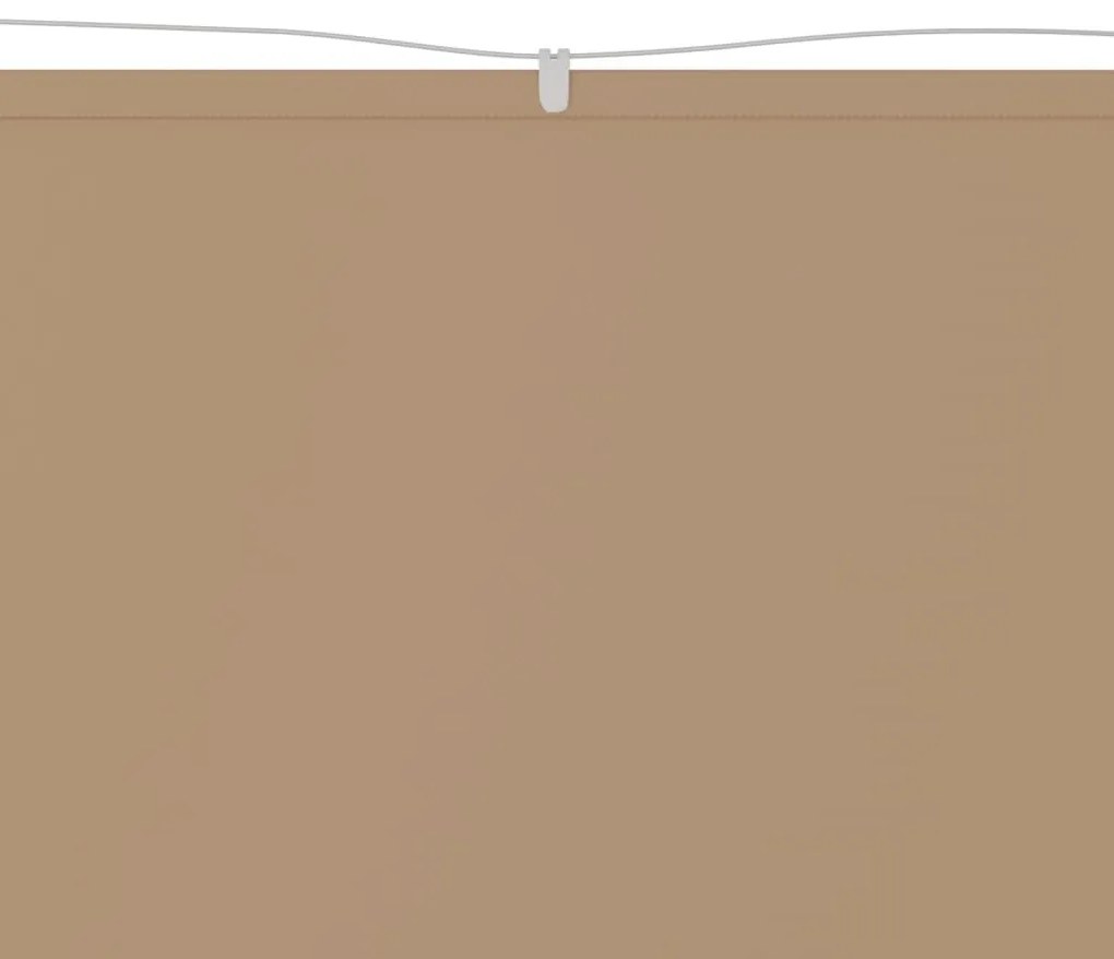 vidaXL Τέντα Κάθετη Taupe 60 x 1200 εκ. από Ύφασμα Oxford