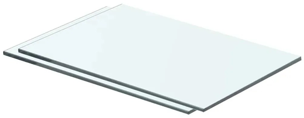 vidaXL Ράφια Πάνελ 2 τεμ. Διάφανα 40 x 20 εκ. Γυάλινα