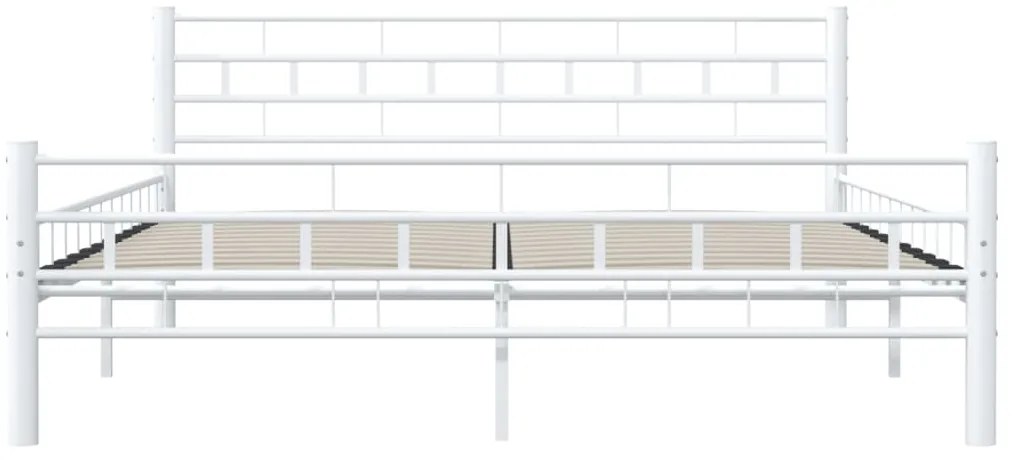 vidaXL Πλαίσιο Κρεβατιού Λευκό 160 x 200 εκ. Μεταλλικό
