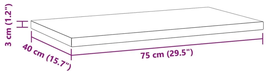 ΡΑΦΙΑ ΤΟΙΧΟΥ 2 ΤΕΜ. ΜΑΥΡΟ 75X40X3 ΕΚ. ΑΝΟΞΕΙΔΩΤΟ ΑΤΣΑΛΙ 30290