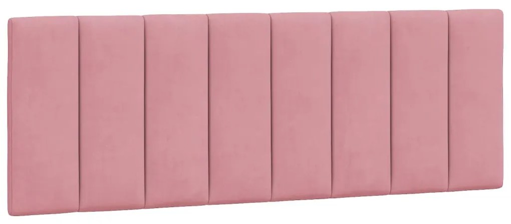vidaXL Κρεβάτι με Στρώμα Ροζ 120x200 εκ. Βελούδινο