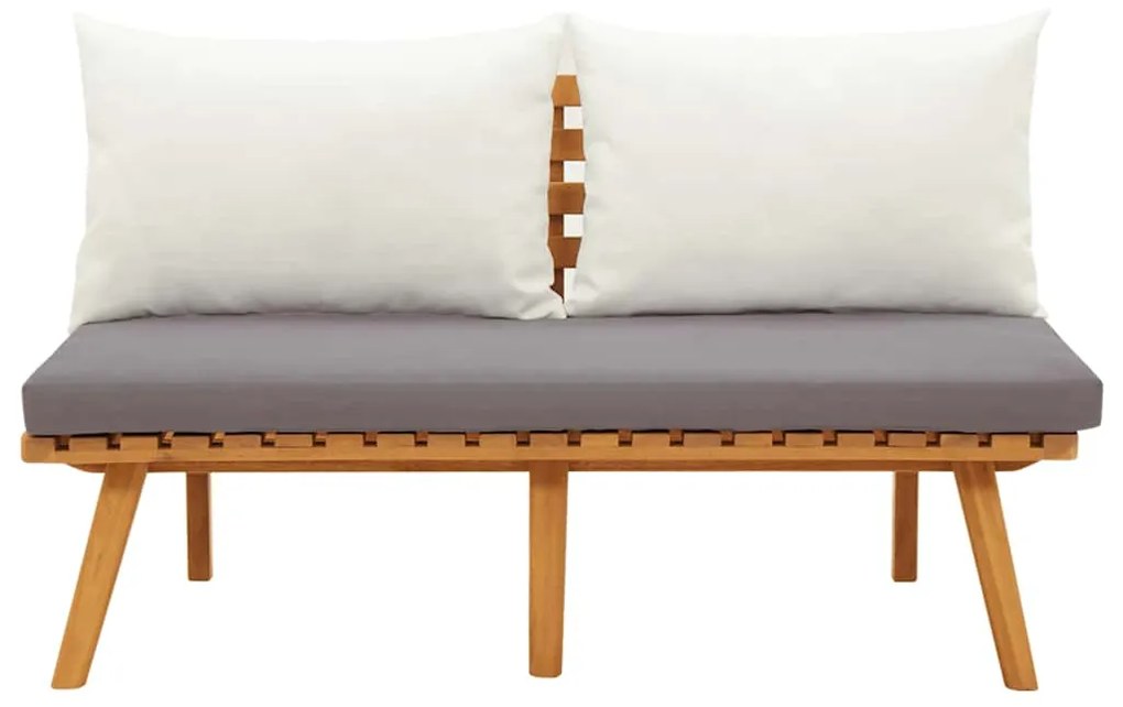 vidaXL Παγκάκι Κήπου 115 εκ. Μασίφ Ξύλο Ακακίας με Μαξιλάρια