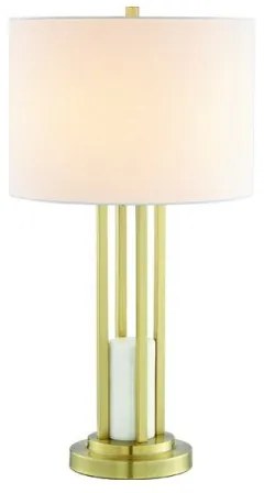 Επιτραπέζιο Φωτιστικό Λευκό BELIZE ML127161TGW Aca-ML127161TGW-Λευκό-Χρυσό ML127161TGW