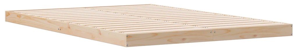 vidaXL Κρεβάτι με Σκελετό 140x210 εκ. Μασίφ Ξύλο Πεύκου