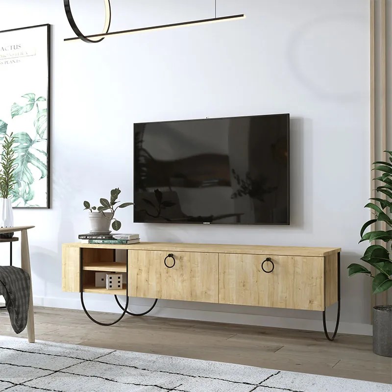 ΕΠΙΠΛΟ ΤΗΛΕΟΡΑΣΗΣ NORFOLK MEGAPAP ΧΡΩΜΑ ΦΥΣΙΚΟ ΟΞΙΑΣ 151X35X43ΕΚ.