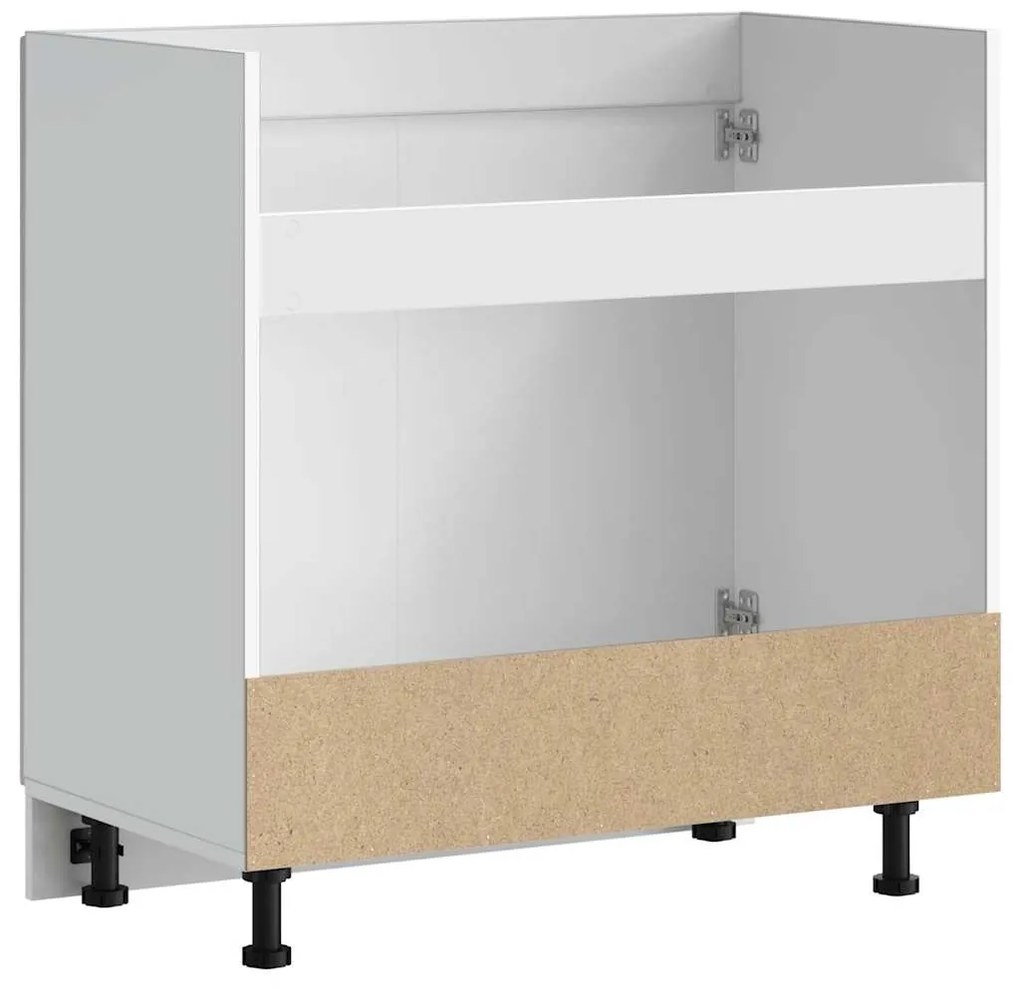 vidaXL Ντουλάπι βάσης νεροχύτη Kalmar Λευκό 80x46x81,5 εκ. Επεξ. Ξύλο