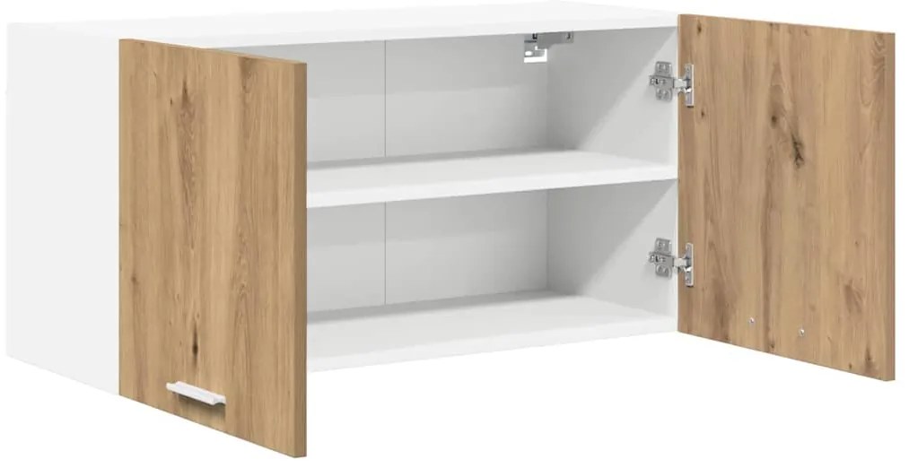 vidaXL Κρεμαστό ντουλάπι με πόρτα Riga Artisan Oak 80 x 31 x 40 εκ