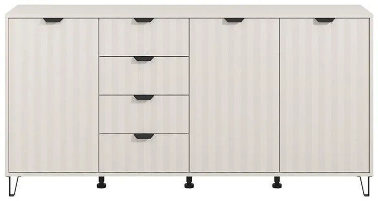 Κομότα - Μπουφές Brest 4K4F Cashmere - Cashmere Ματ 183x40x91 εκ. 183x40x91 εκ.