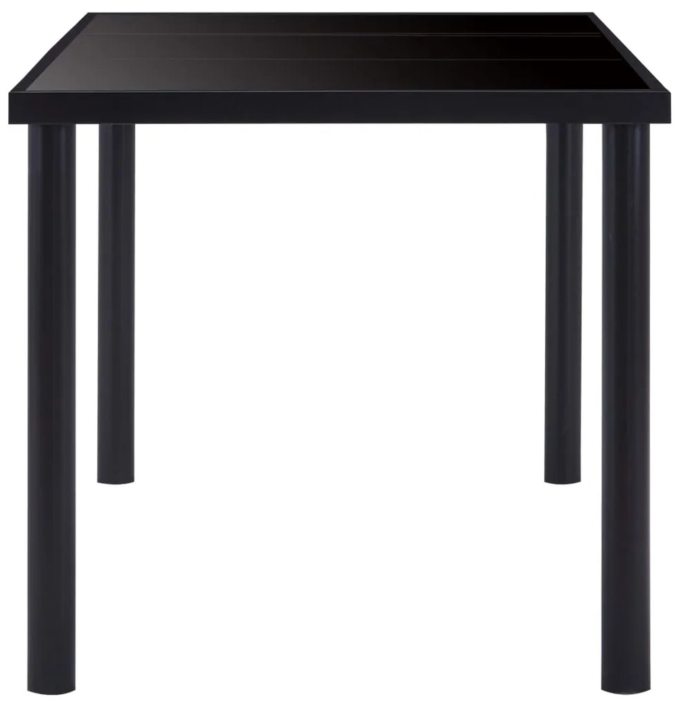 vidaXL Τραπεζαρία Μαύρη 200 x 100 x 75 εκ. από Ψημένο Γυαλί