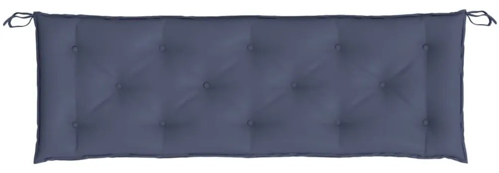 Μαξιλάρια Πάγκου Κήπου 2 τεμ. Ναυτικό Μπλε 150x50x7 εκ. Ύφασμα - Μπλε