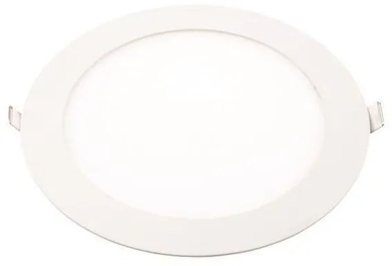 Χωνευτό Φωτιστικό Slim Φ22.5 18W 6500Κ Αλουμινίου Eurolamp 145-68400 Λευκό