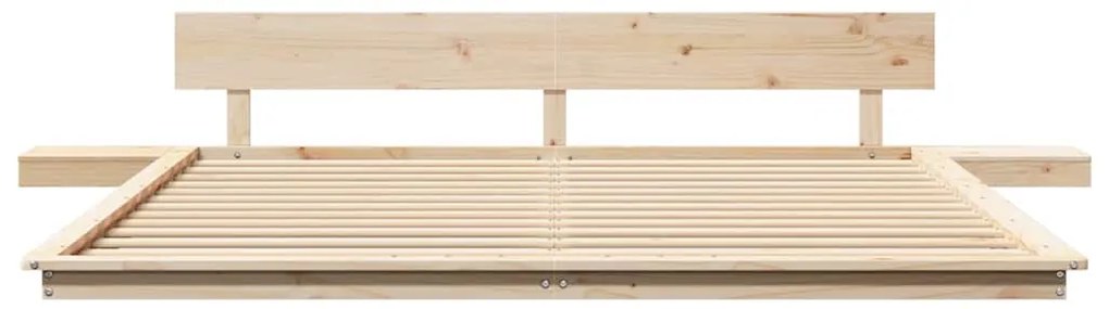 vidaXL Σκελετός Κρεβατιού Καφέ 180 x 200 cm ξύλο