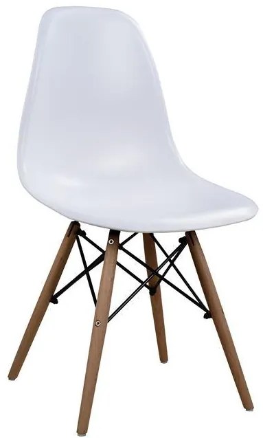 Σετ τραπεζαρίας C10080.01 5τμχ με Τραπέζι MINIMAL 120x80x73εκ. & Καρέκλες Twist Λευκές