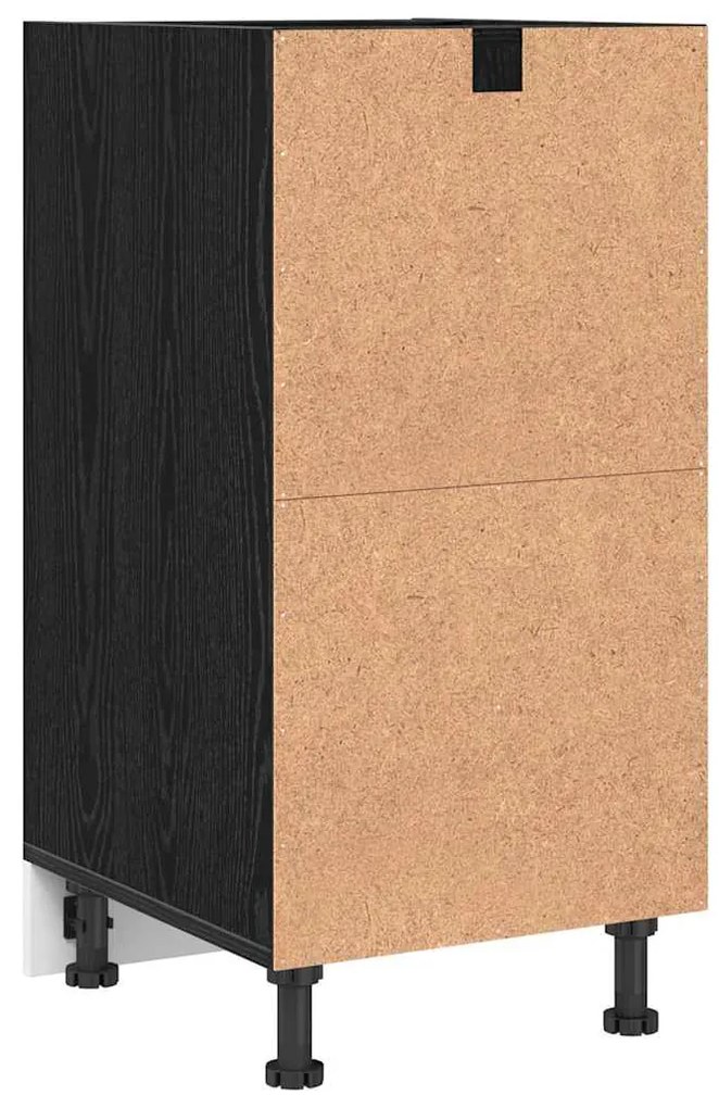 vidaXL Βάση Ντουλάπας Κουζίνας με ράφι Μαύρη δρυς 40 x 44,5 x 81,5 εκ.