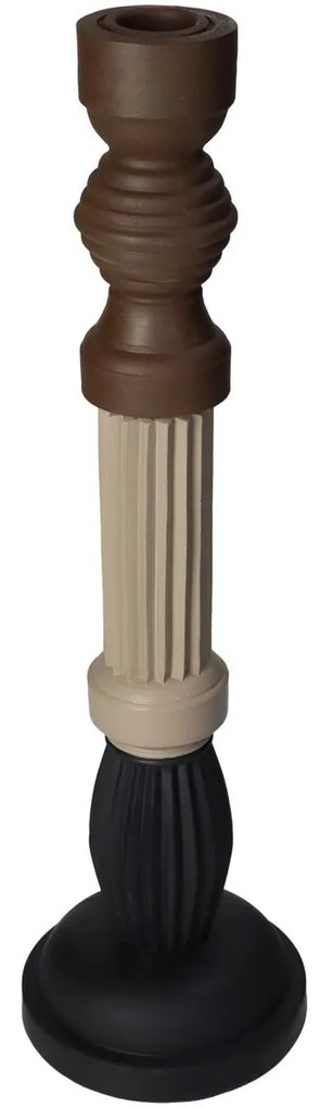Κηροπήγιο ArteLibre Πολύχρωμο Polyresin 10x10x36cm-05154067