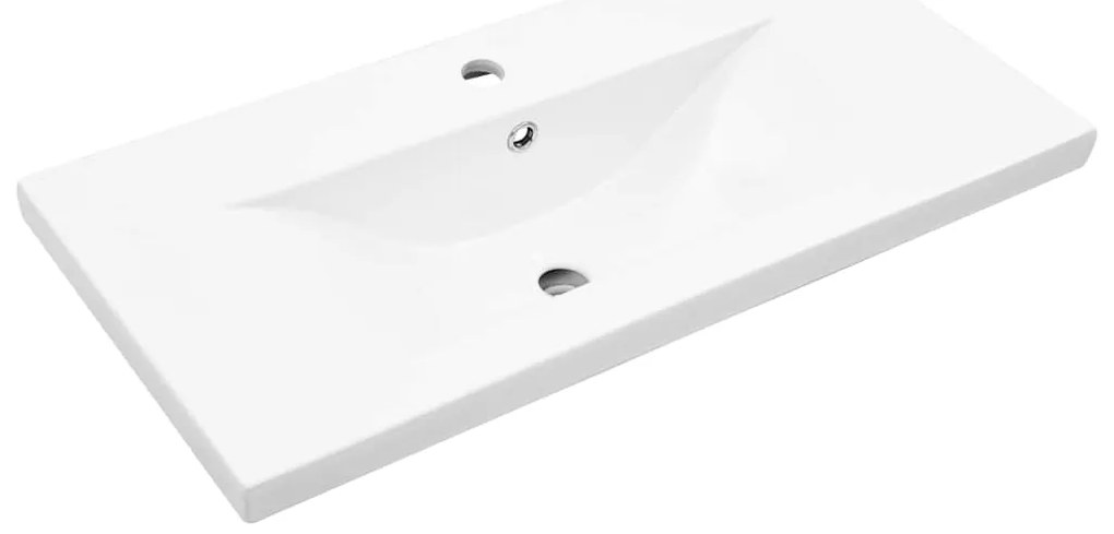 vidaXL Ντουλάπα Νεροχύτη Μαύρη δρυς 80 x 39 x 62 εκ Επεξεργασμένο ξύλο