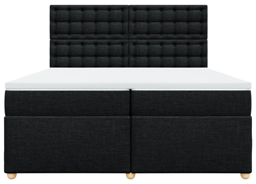 ΚΡΕΒΑΤΙ BOXSPRING ΜΕ ΣΤΡΩΜΑ ΜΑΥΡΟ 200X200 ΕΚ. ΥΦΑΣΜΑΤΙΝΟ 3293703