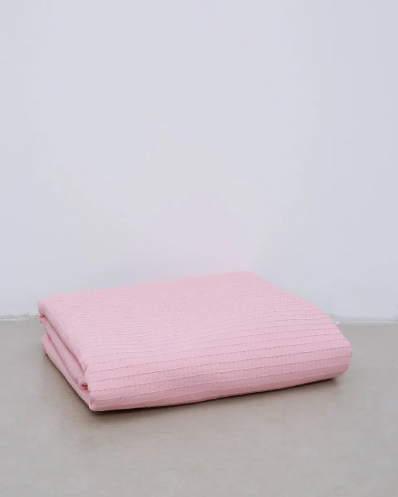 Βαμβακερή Πικέ Κουβέρτα Βρεφική Swing 130x170cm Ροζ