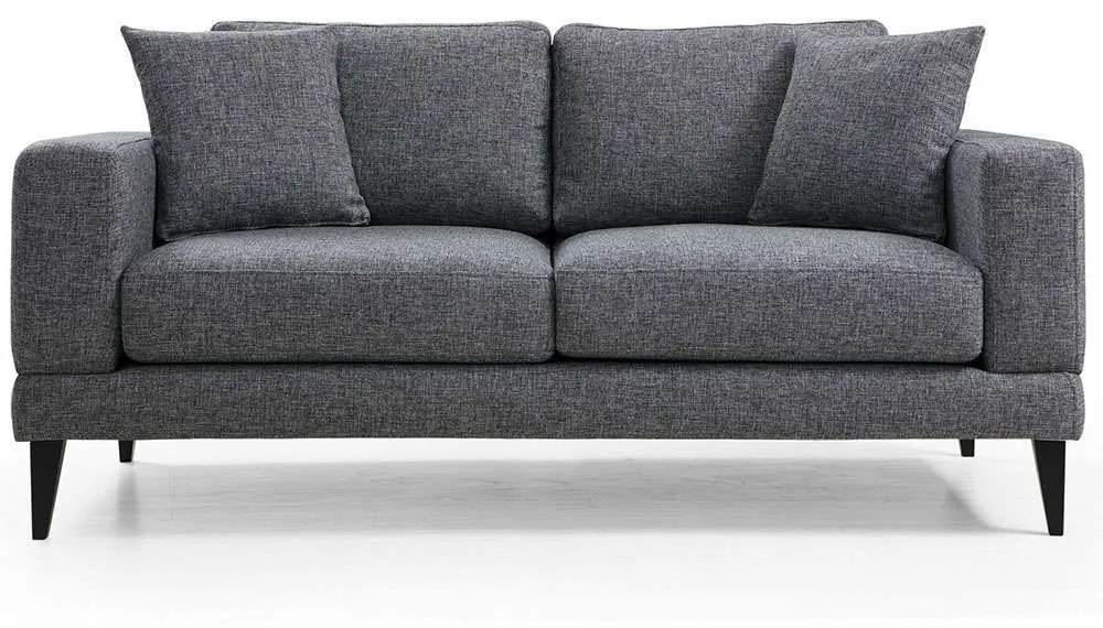 Καναπές Διθέσιος Nordic 560ARE1504 180x90x85cm Dark Grey