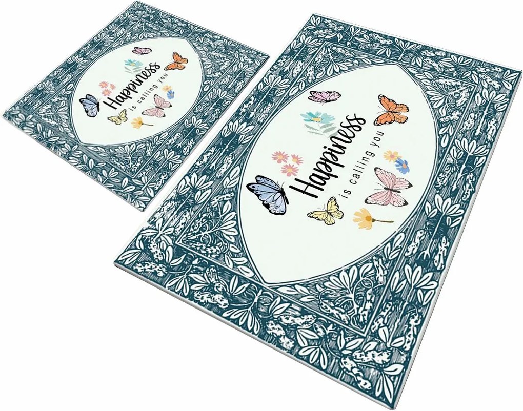 Bathmat Set (2 Pieces) Calling Multicolor