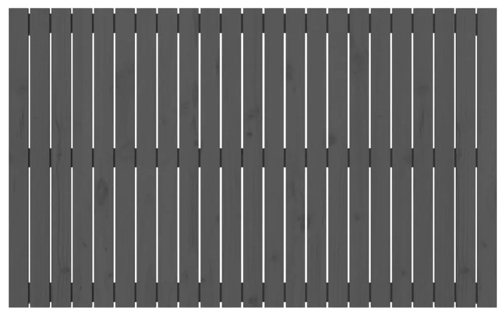 vidaXL Κεφαλάρι Τοίχου Γκρι 147 x 3 x 90 εκ. από Μασίφ Ξύλο Πεύκου