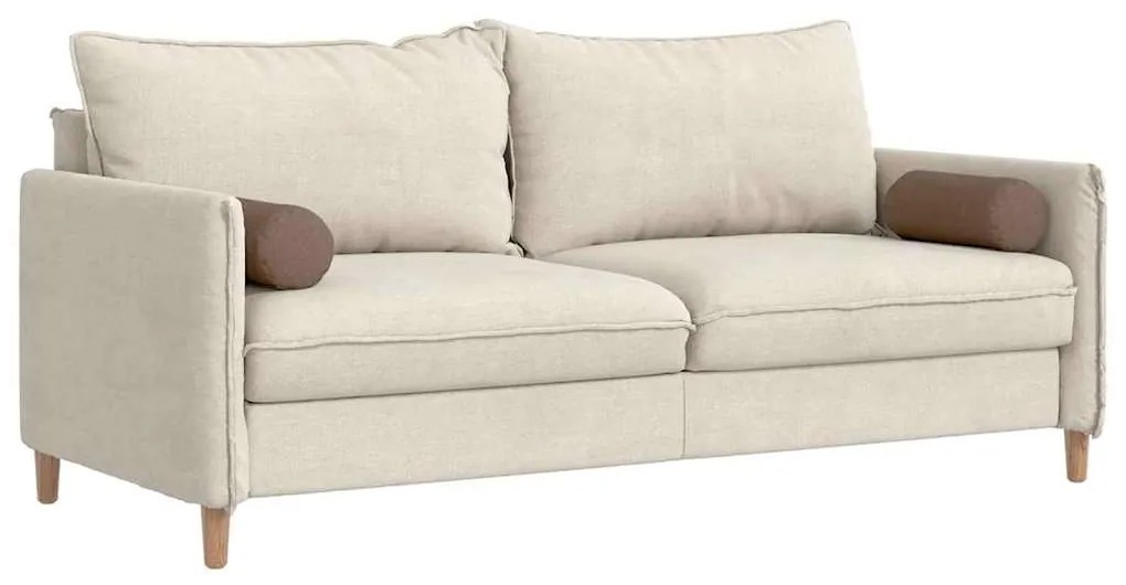 vidaXL Μαξιλάρια Στήριγμα 2 pcs Καφέ Ø 15 x 40 εκ ύφασμα