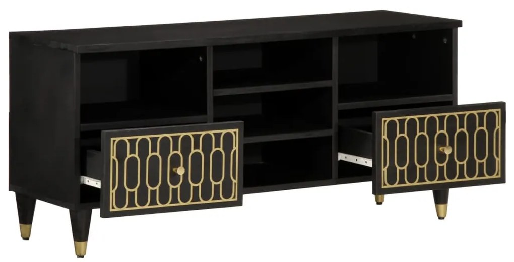 vidaXL Έπιπλο Τηλεόρασης 100 x 33 x 46 εκ. από Μασίφ Ξύλο Μάνγκο
