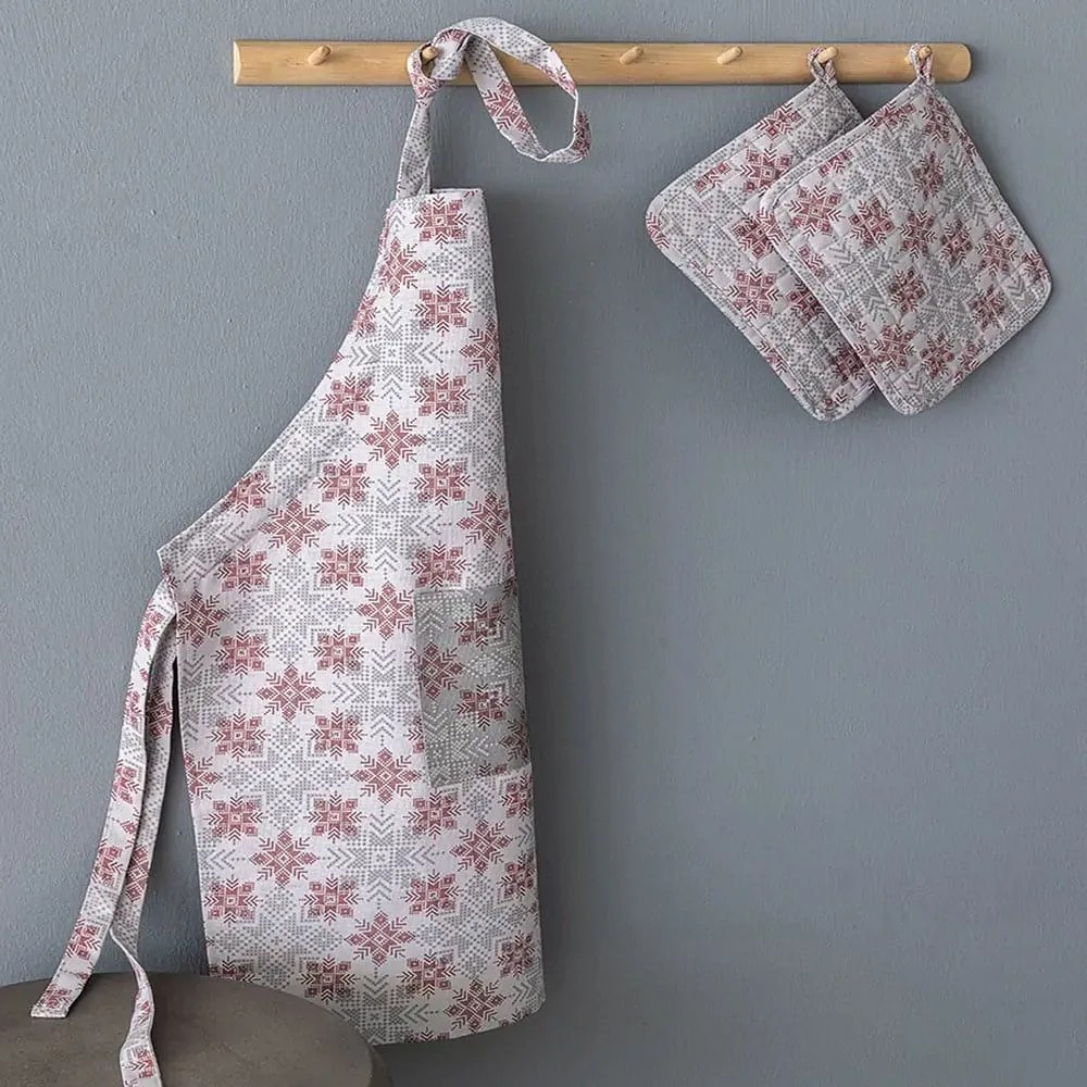 Ποδιά Κουζίνας TAT15 Grey Palamaiki Cotton-Polyester