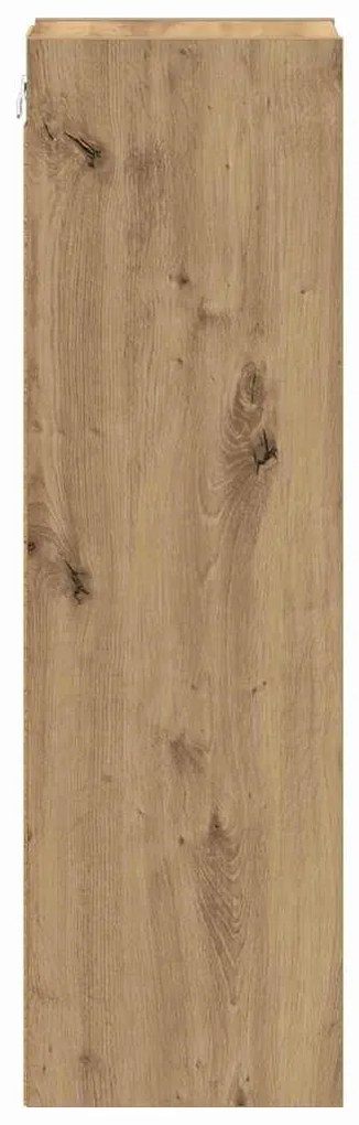 vidaXL Κρεμαστό ντουλάπι με αποθήκευση Artisan Oak 20 x 29,5 x 100 εκ.