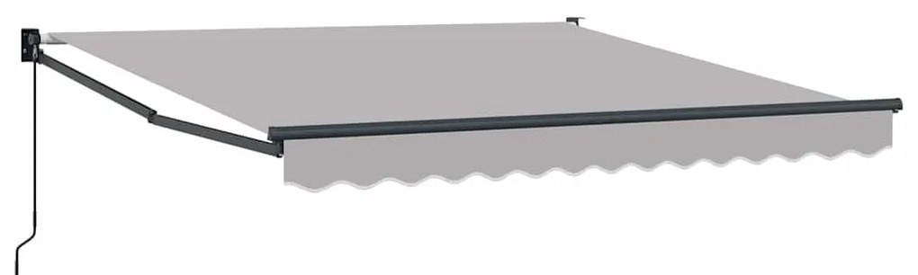 vidaXL Σκηνίτσα Αναδιπλούμενη Ανοιχτό γκρι 350 x 250 εκ ύφασμα