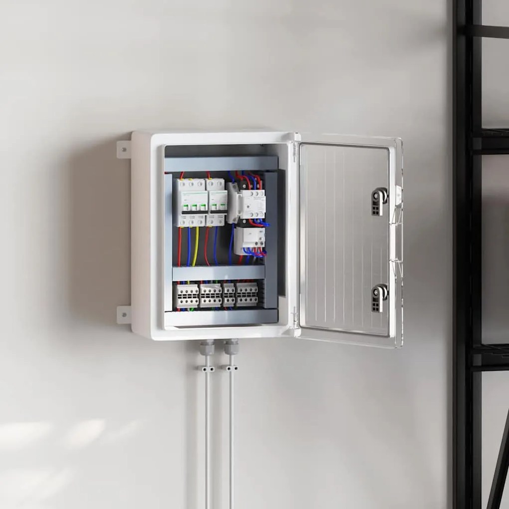 vidaXL Ντουλάπι Ελέγχου Γκρι 30 x 16,5 x 40 εκ. ΑΒΣ Πλαστικό