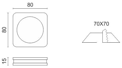 Χωνευτό LED οροφής 5407