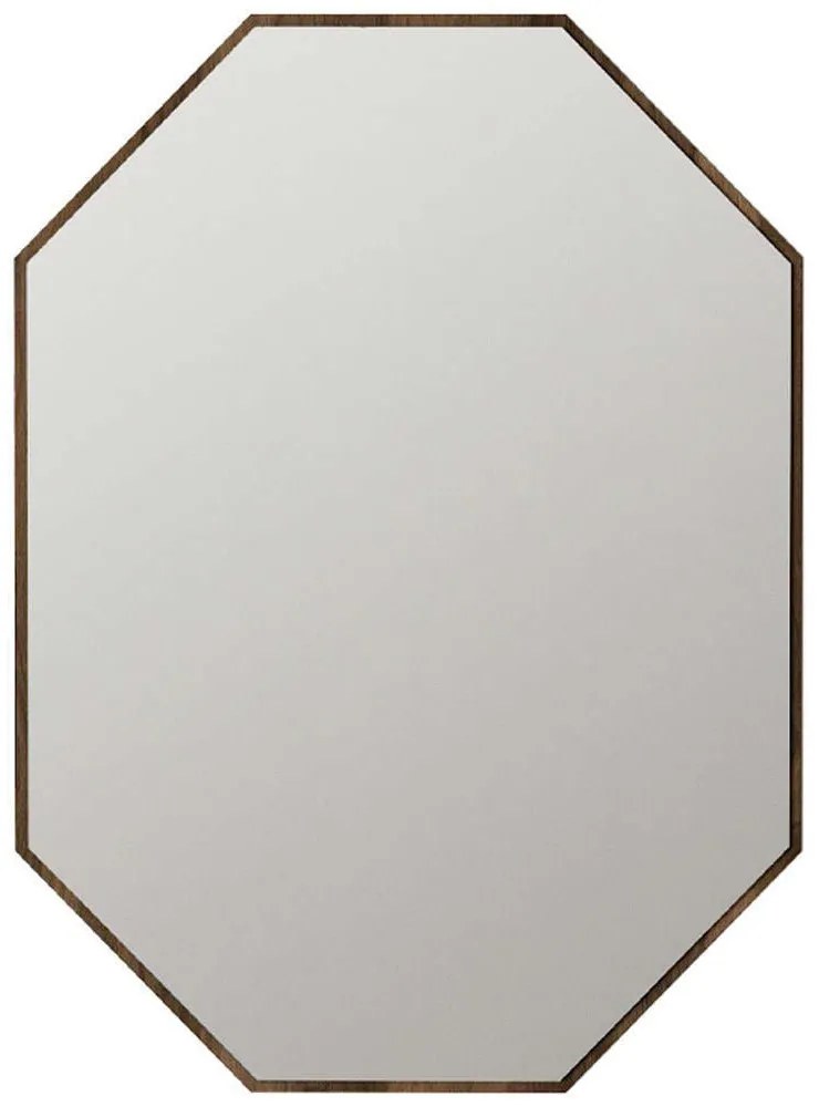 Καθρέπτης Τοίχου Ursula 0216053 45x2x70cm Walnut Megapap Μελαμίνη