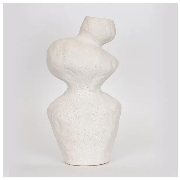 Βάζο Κεραμικό Λευκό 17x135x32cm 752-20300 Estheti-752-20300-Λευκό 752-20300