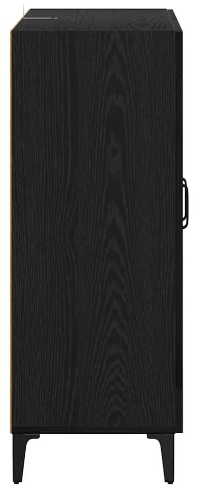 vidaXL Πλαϊνό γραφείο Μαύρη Οξυά 69,5 x 34 x 90 εκ.