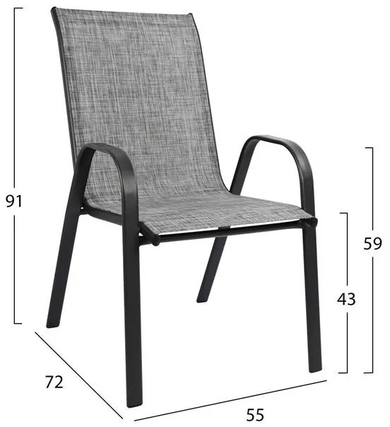 Σετ Τραπεζαρίας 3Τμχ Με 2 Καρέκλες &amp; 1 Τραπέζι 60x60