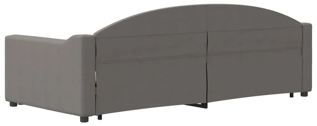 Καναπές Κρεβάτι Συρόμενος Γκρι / Μπεζ 90 x 200 εκ. Υφασμάτινος - Μπεζ-Γκρι