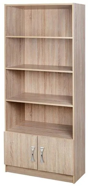 Βιβλιοθήκη C10146.01 σε Sonama - Ασημί 80x35x180εκ. 80x35x180 εκ.