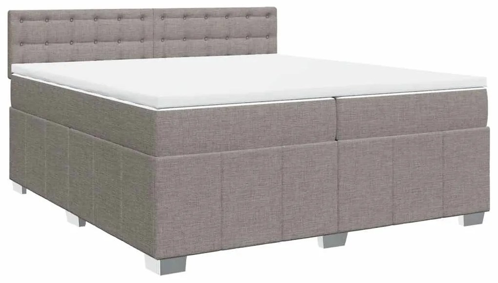 ΚΡΕΒΑΤΙ BOXSPRING ΜΕ ΣΤΡΩΜΑ TAUPE 200X200 ΕΚ. ΥΦΑΣΜΑΤΙΝΟ 3289493