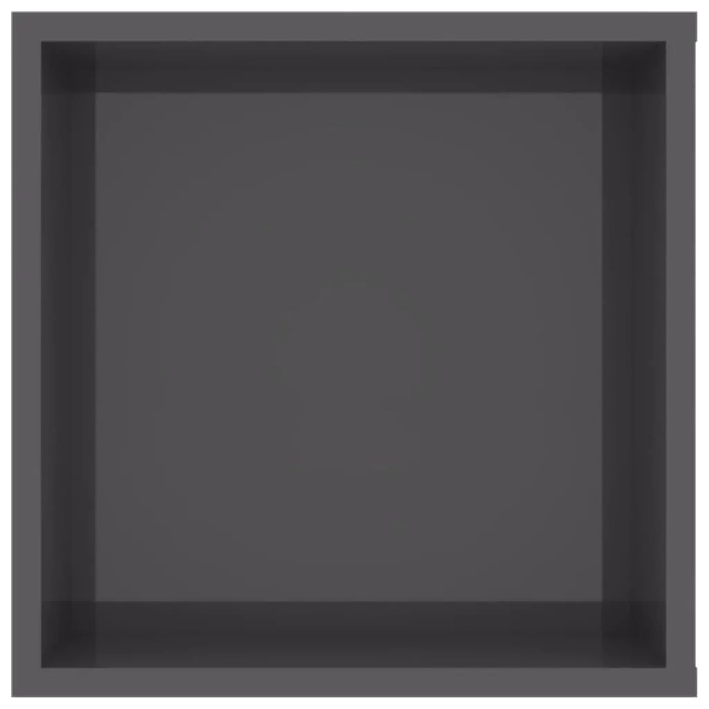 Έπιπλο Τηλεόρασης Κρεμαστό Γυαλ. Γκρι 102x35x35 εκ Επεξ. Ξύλο - Γκρι