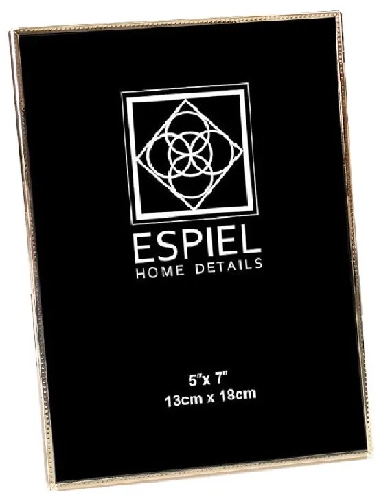 Κορνίζα Μεταλλική Χρυσή ESPIEL 13x18εκ. FAM750