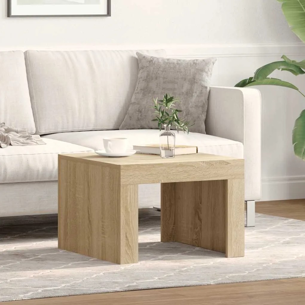 vidaXL Τραπεζάκι Σαλονιού Sonoma Δρυς 50x50x35 εκ. Επεξεργασμένο Ξύλο